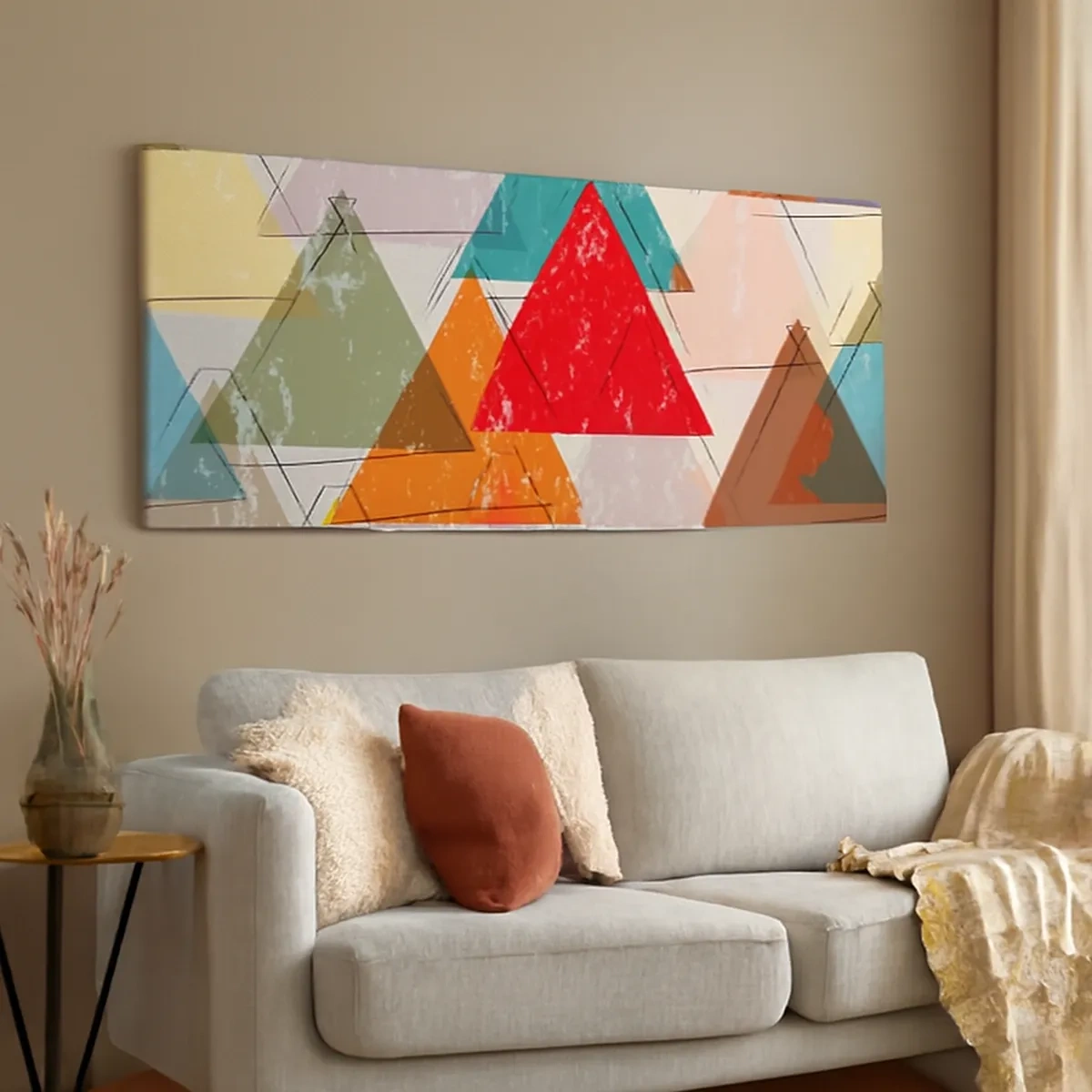 Impression sur toile - Image sur toile - Trois par trois - 30x30 cm