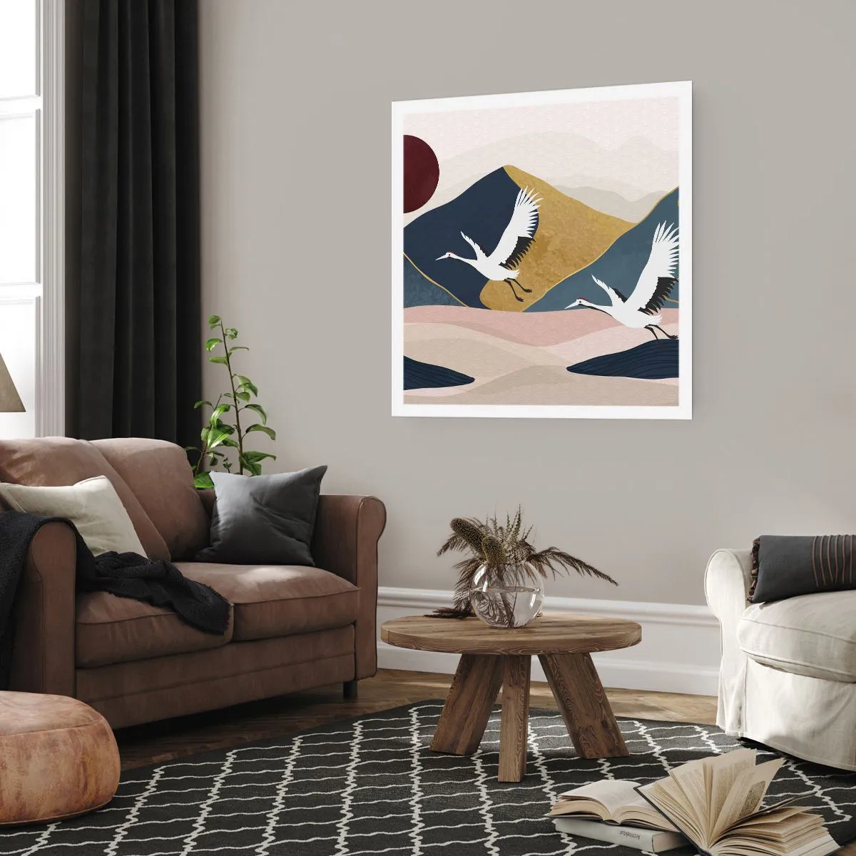 Affiche - Poster - Encore une fois, la journée s'est ÉCOULÉE - 50x50 cm