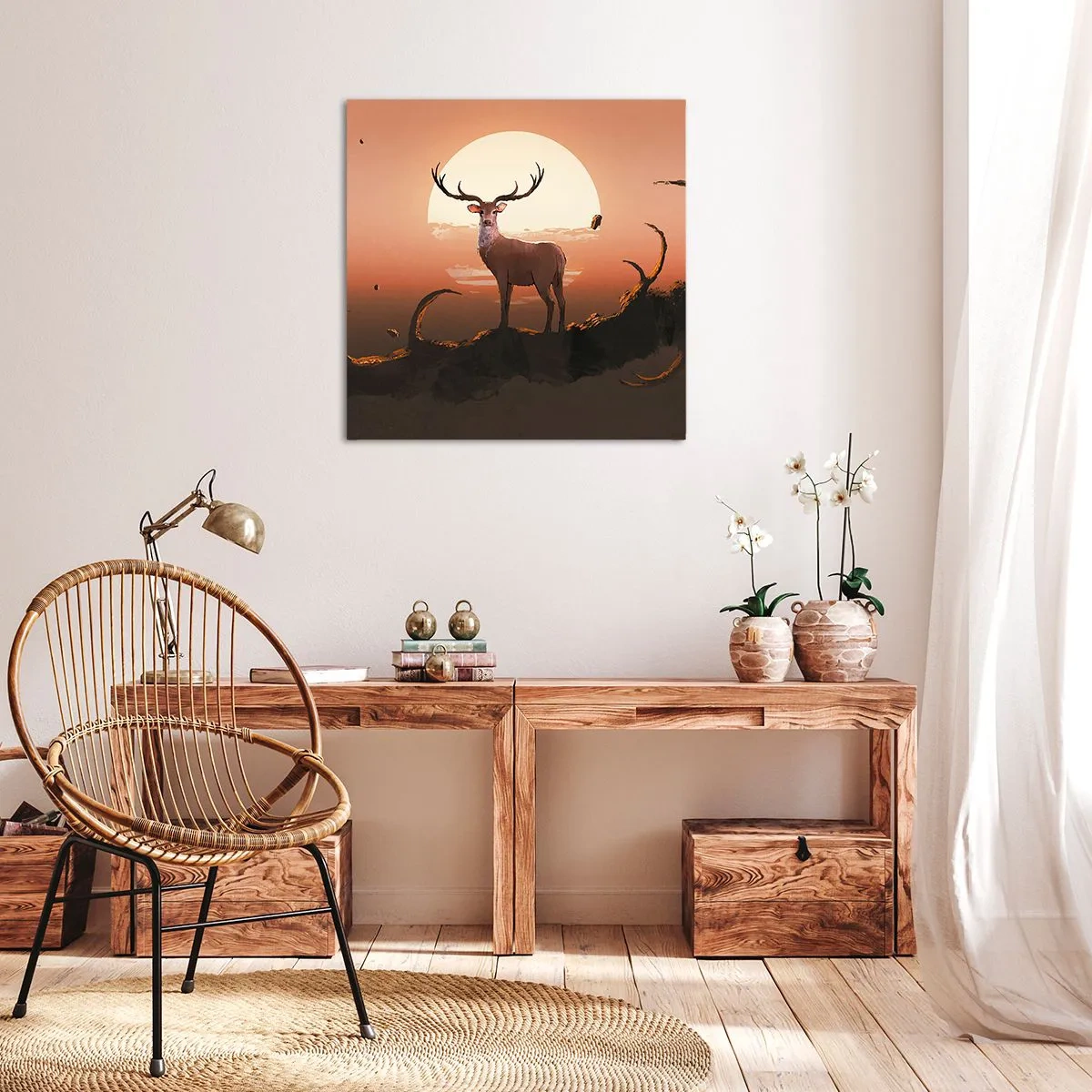 Impression sur toile - Image sur toile - Cette nuit ne ressemble à aucune autre - 70x70 cm