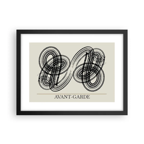 Affiche dans un cadre noir - Poster - C'est venu spontanément - 40x30 cm