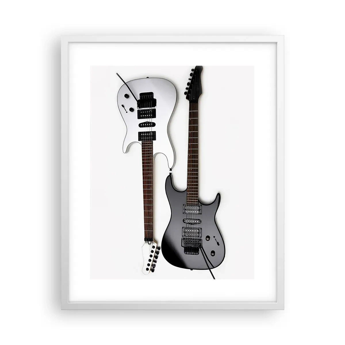 Affiche dans un cadre blanc - Poster - Harmonie des formes - 40x50 cm