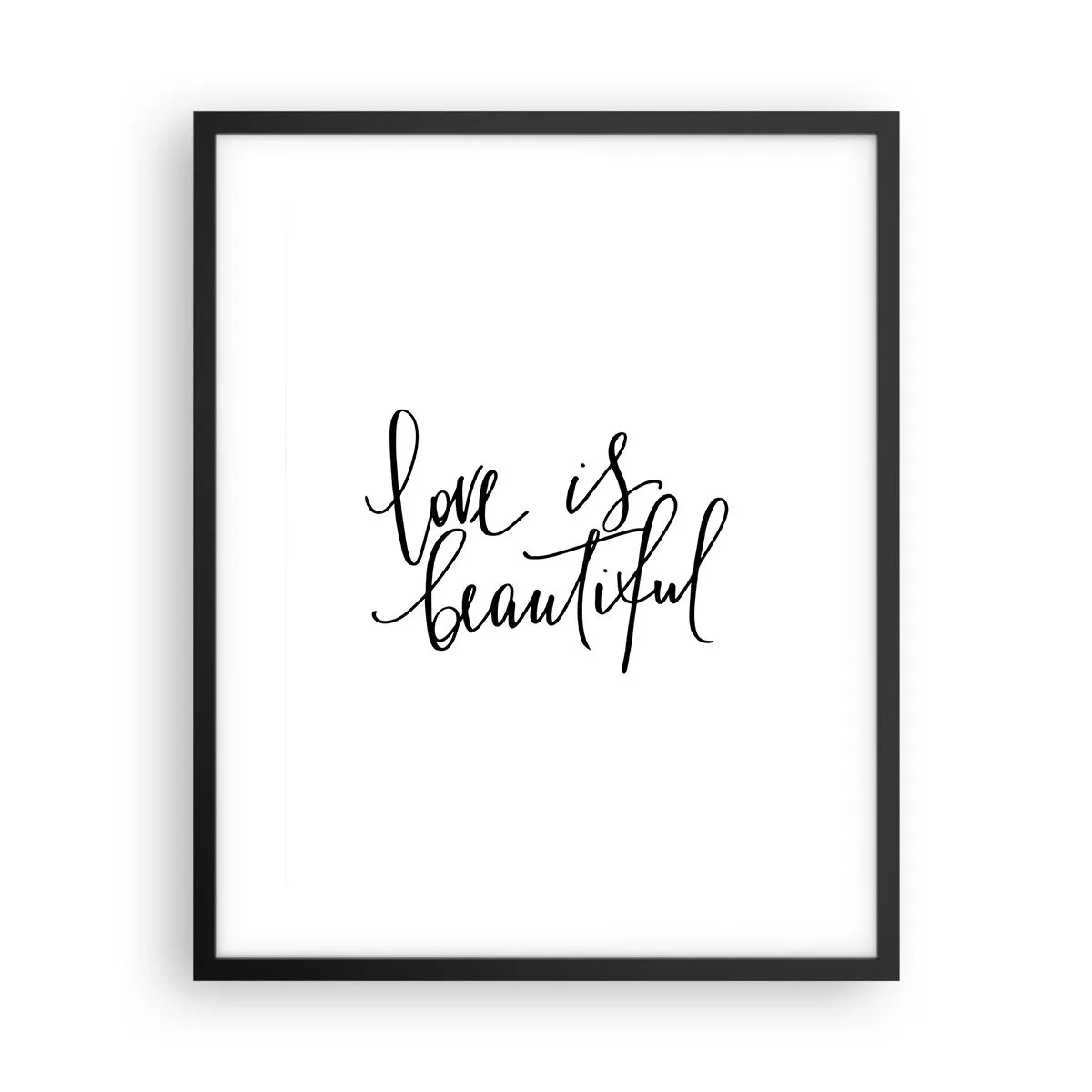 Affiche dans un cadre noir - Poster - Lire et répéter - 40x50 cm