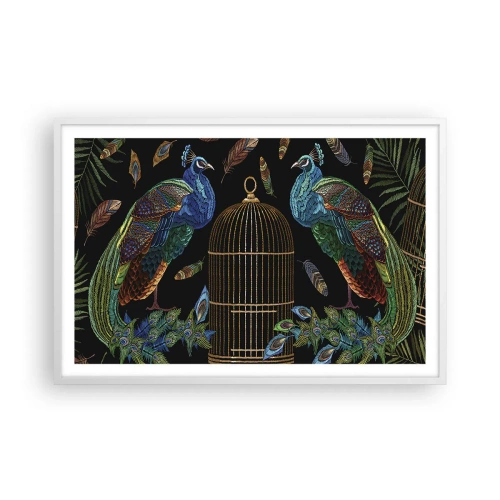 Affiche dans un cadre blanc - Poster - En robes royales - 91x61 cm