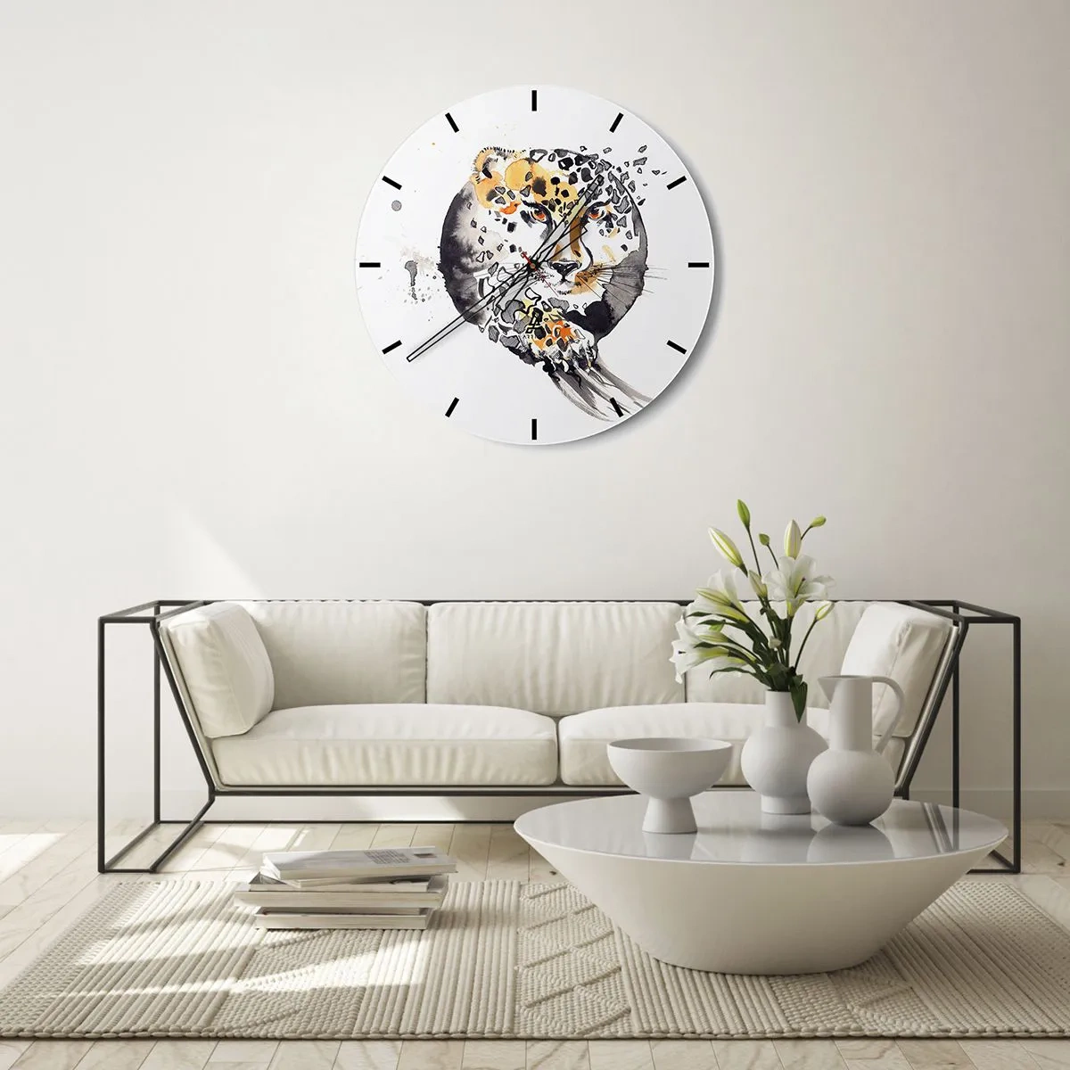 Horloge murale - Pendule murale - Drapieżna uroda - 30x30 cm