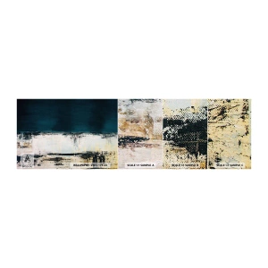 Échantillon De Papier Peint Standard Eco - Composition horizontale - Abstraction, Morceau, Peinture - 100x30 cm