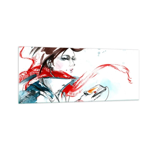Impression sur verre - Image sur verre - Quelque chose se passe en moi - 100x40 cm
