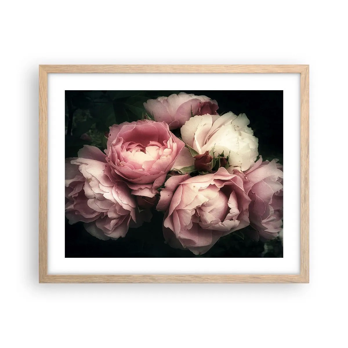 Affiche dans un chêne clair - Poster - Le charme de la belle époque - 50x40 cm