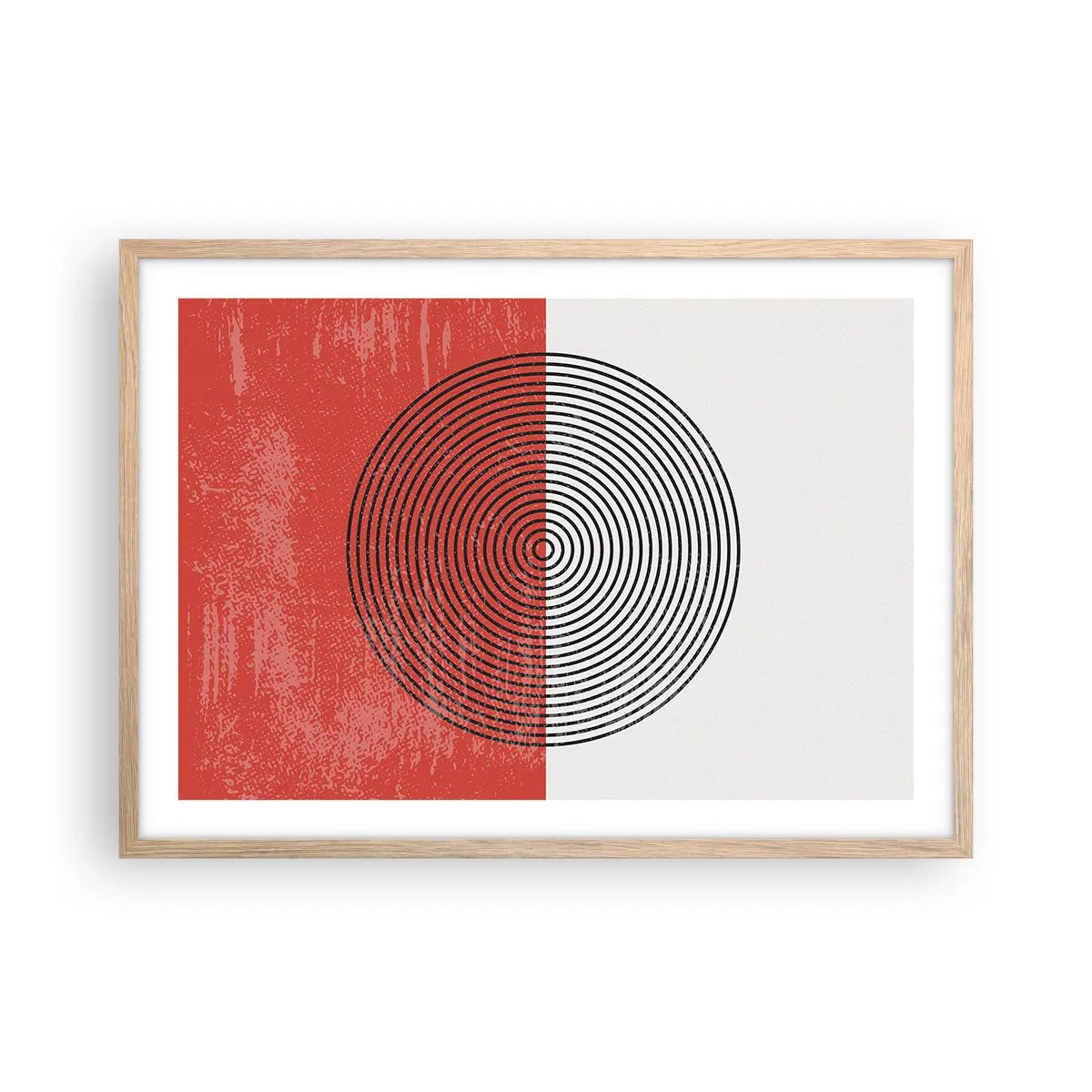 Affiche dans un chêne clair - Poster - Dans le mille - 70x50 cm