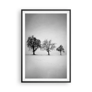 Affiche dans un cadre noir - Poster - A quoi rêvent-ils? - 61x91 cm