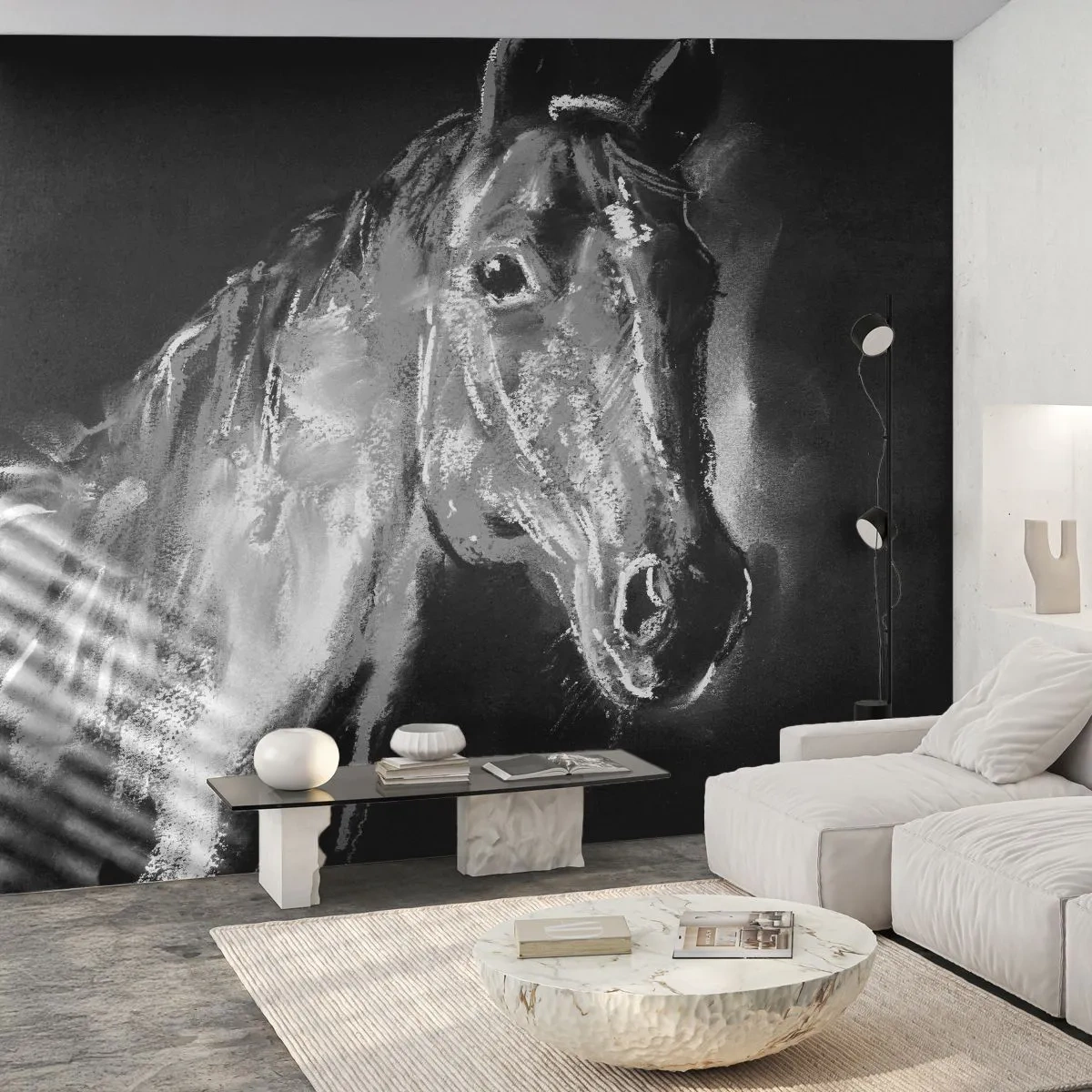 Papier Peint Photo Standard Eco - L'éclat d'une âme noble - Animaux, Cheval, jument - 400x280 cm