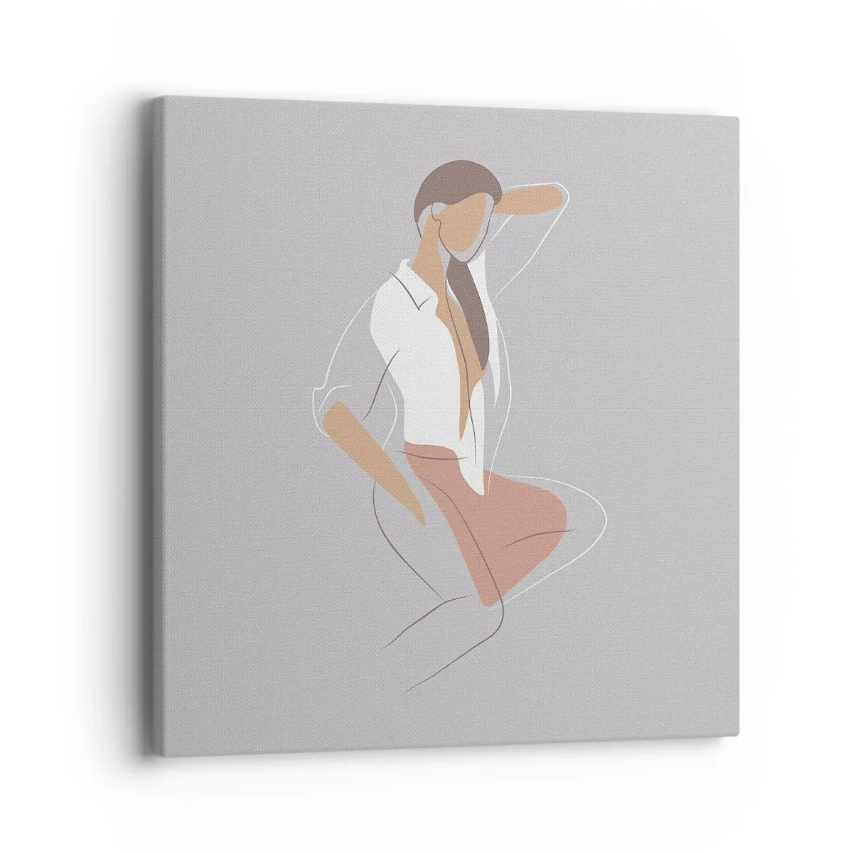 Impression sur toile - Image sur toile - Contour gracieux - 40x40 cm