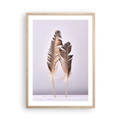 Affiche dans un chêne clair - Poster - Face au néant - 50x70 cm