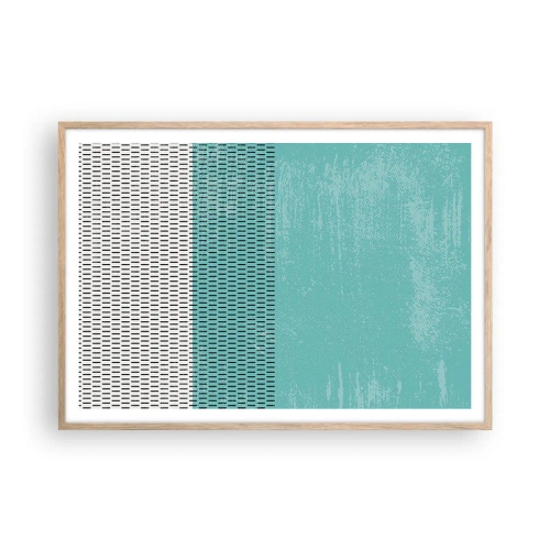 Affiche dans un chêne clair - Poster - Composition équilibrée - 100x70 cm