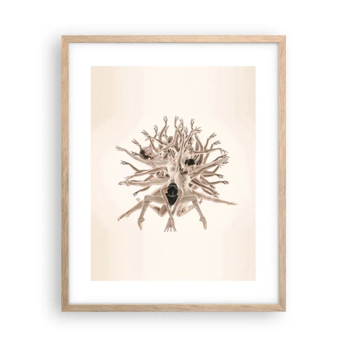 Affiche dans un chêne clair - Poster - S'épanouir en danse - 40x50 cm