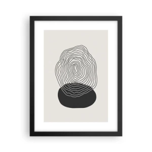 Affiche dans un cadre noir - Poster - Durabilité et oscillation - 30x40 cm