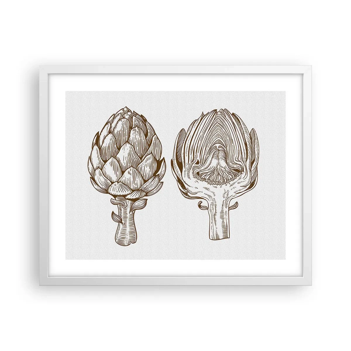 Affiche dans un cadre blanc - Poster - Leçon d’anatomie - 50x40 cm