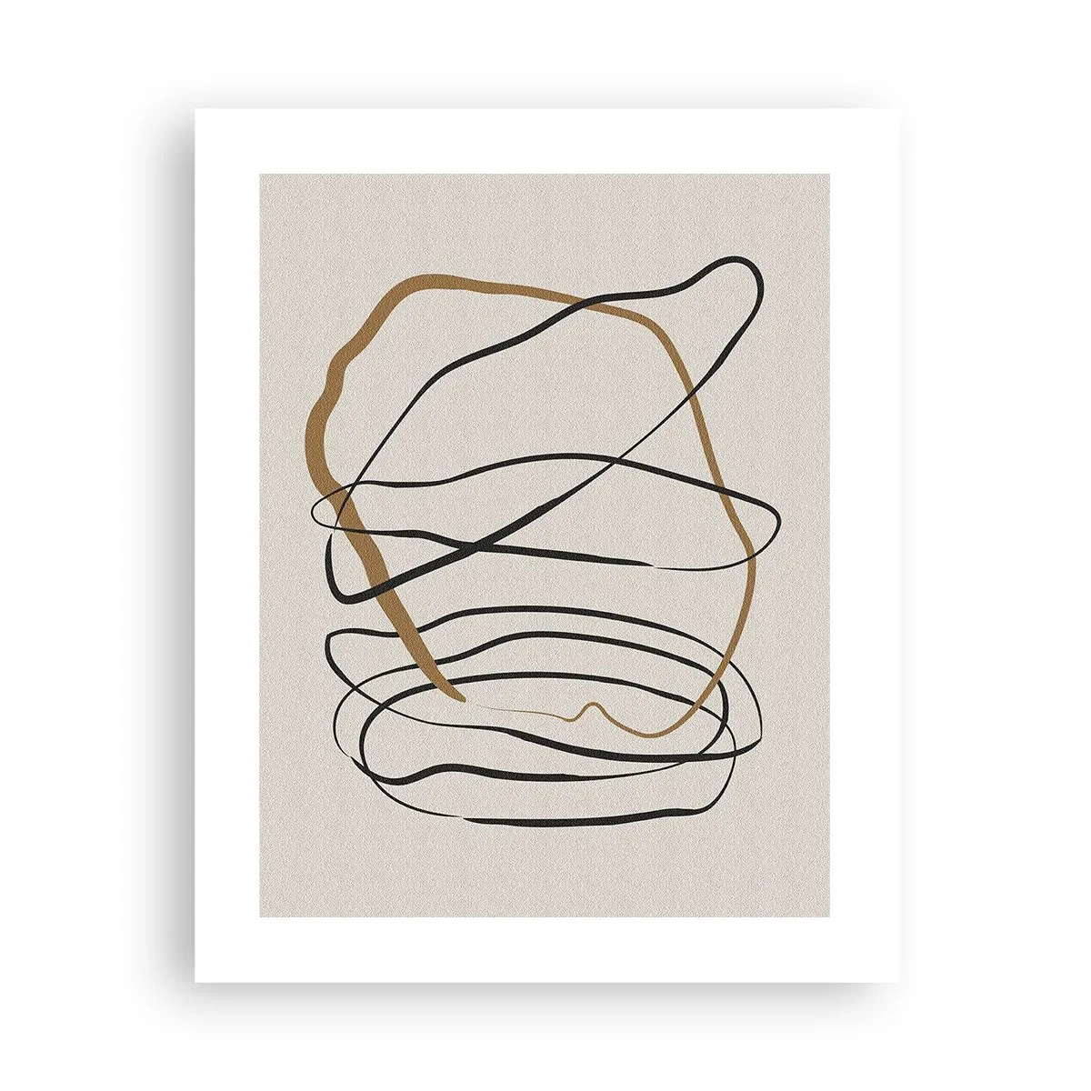 Affiche - Poster - Composition – danse en boucle - 40x50 cm