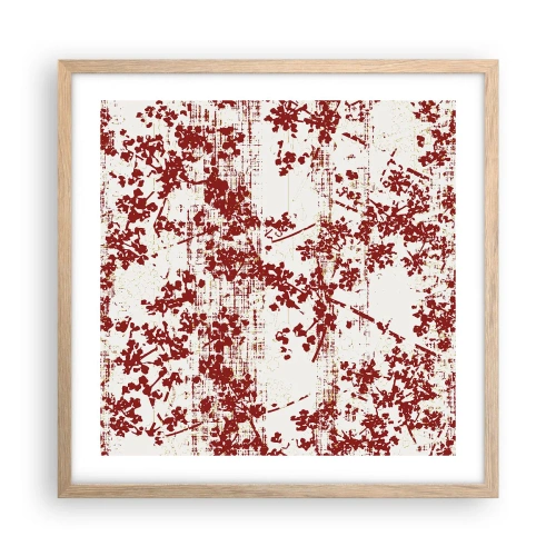 Affiche dans un chêne clair - Poster - Comme un calicot ancien - 50x50 cm