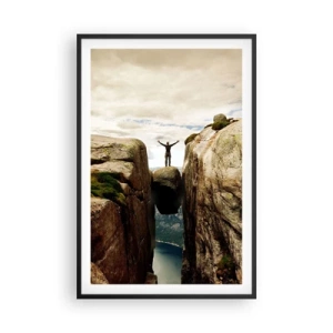 Affiche dans un cadre noir - Poster - Comment vous sentez-vous§ - 61x91 cm