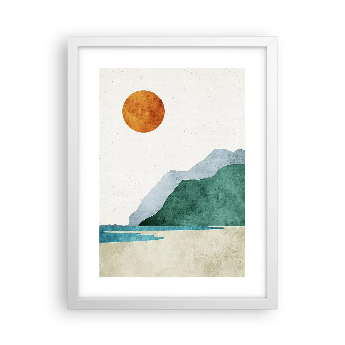 Affiche dans un cadre blanc - Poster - Le paysage comme il se doit - 30x40 cm