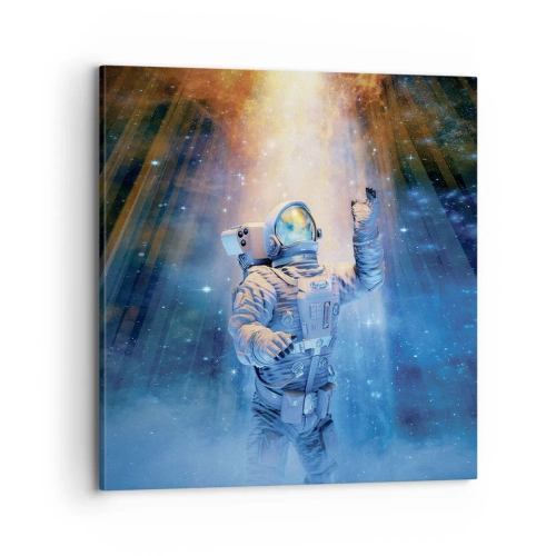 Impression sur toile - Image sur toile - Enfin arrivé - 70x70 cm