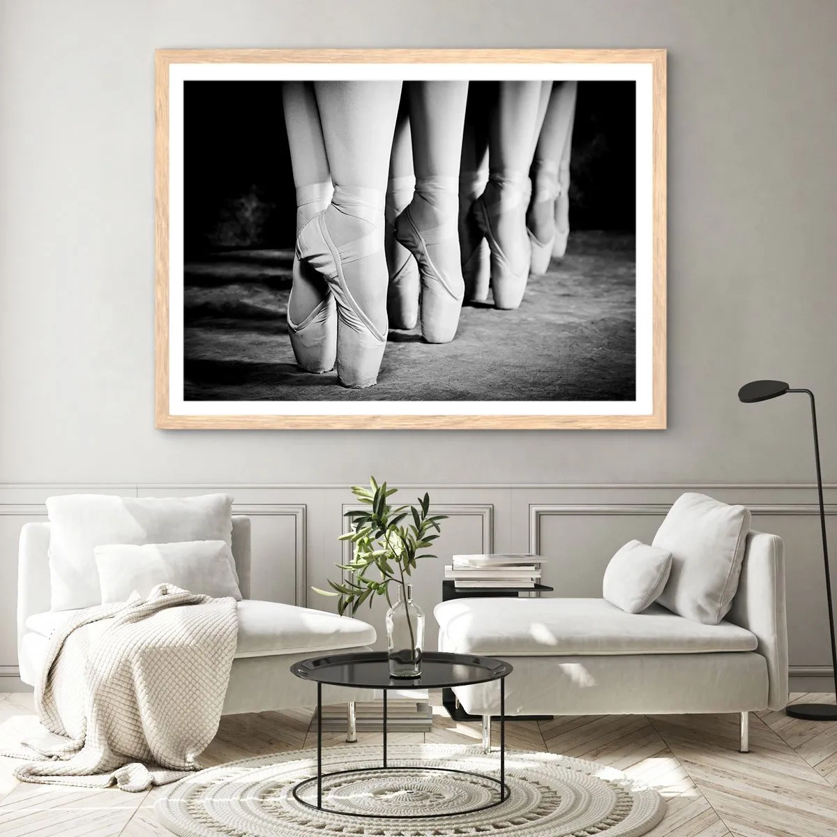 Affiche dans un chêne clair - Poster - Ensemble, simple - 50x40 cm