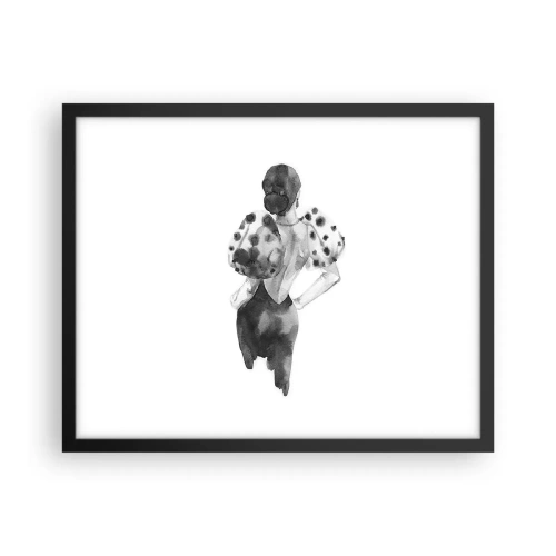 Affiche dans un cadre noir - Poster - Elle est passée juste à côté - 50x40 cm