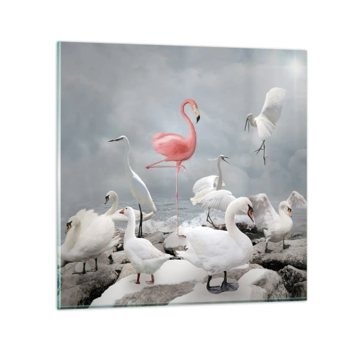 Impression sur verre - Image sur verre - Comment suis-je arrivé là? - 50x50 cm