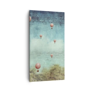 Impression sur toile - Image sur toile - Libre de l'agitation de la vie - 55x100 cm