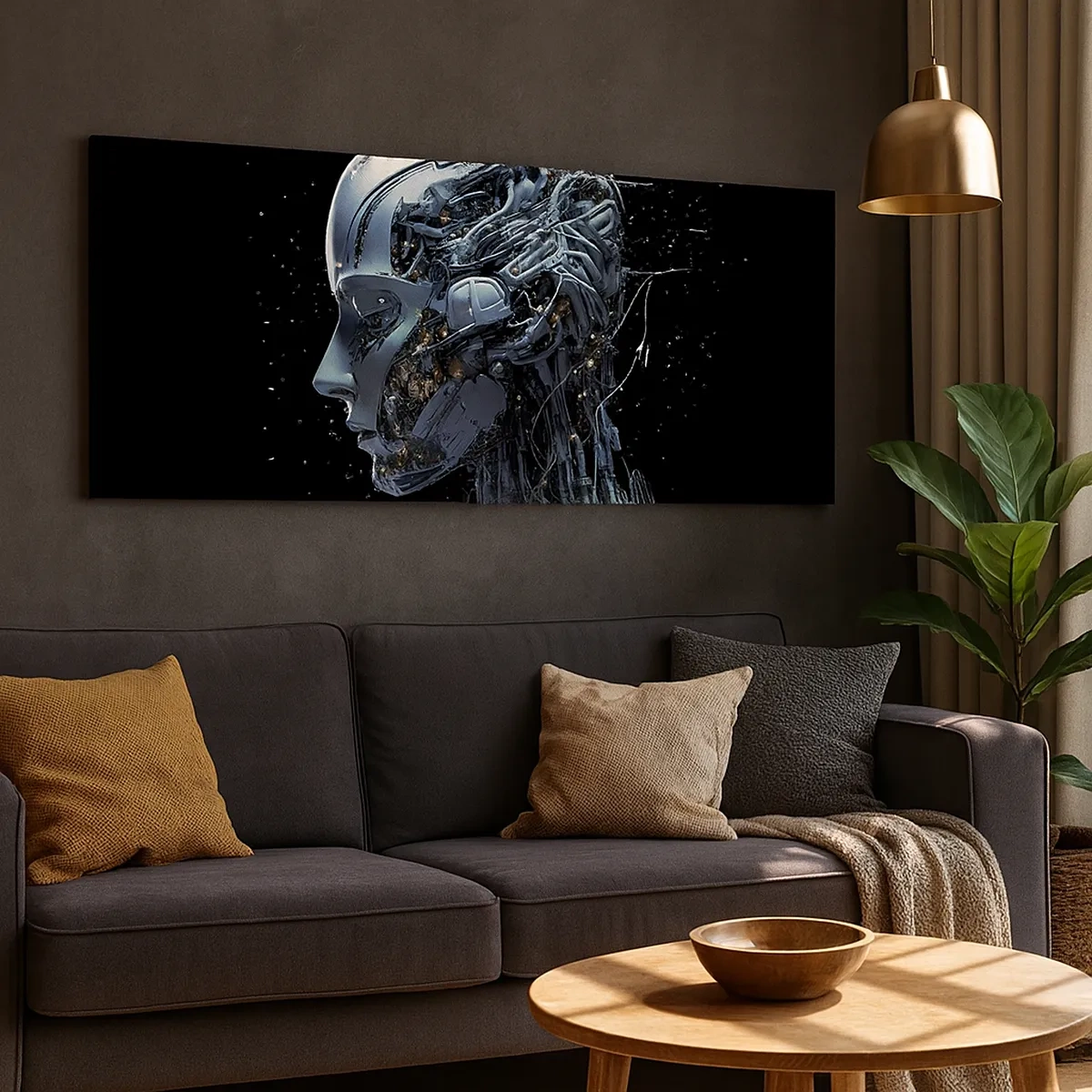 Impression sur toile - Image sur toile - La technologie est une femme - 30x30 cm