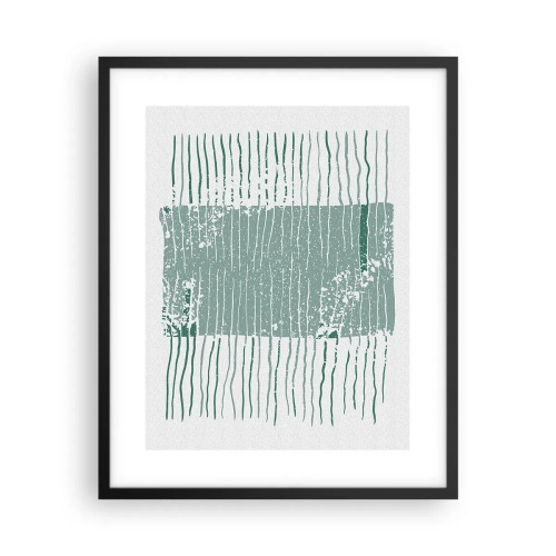 Affiche dans un cadre noir - Poster - Abstraction de la mer - 40x50 cm
