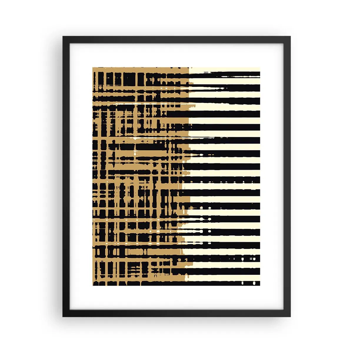 Affiche dans un cadre noir - Poster - Abstraction architecturale - 40x50 cm