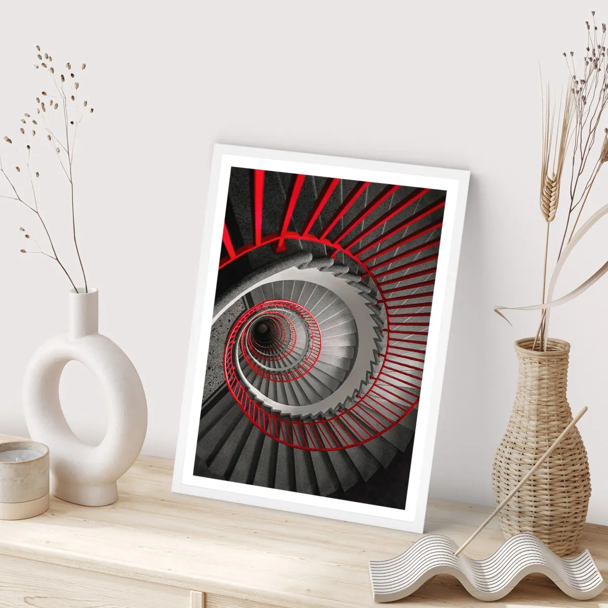 Affiche dans un cadre blanc - Poster - Amusement architectural - 40x50 cm