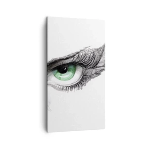 Impression sur toile - Image sur toile - Belle et prête à l'attaque - 45x80 cm