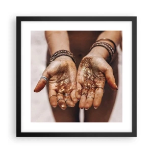 Affiche dans un cadre noir - Poster - Un don pour vous - 40x40 cm