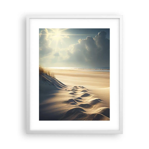 Affiche dans un cadre blanc - Poster - Un paysage apaisant - 40x50 cm