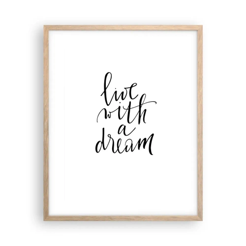 Affiche dans un chêne clair - Poster - Bien sur - 40x50 cm