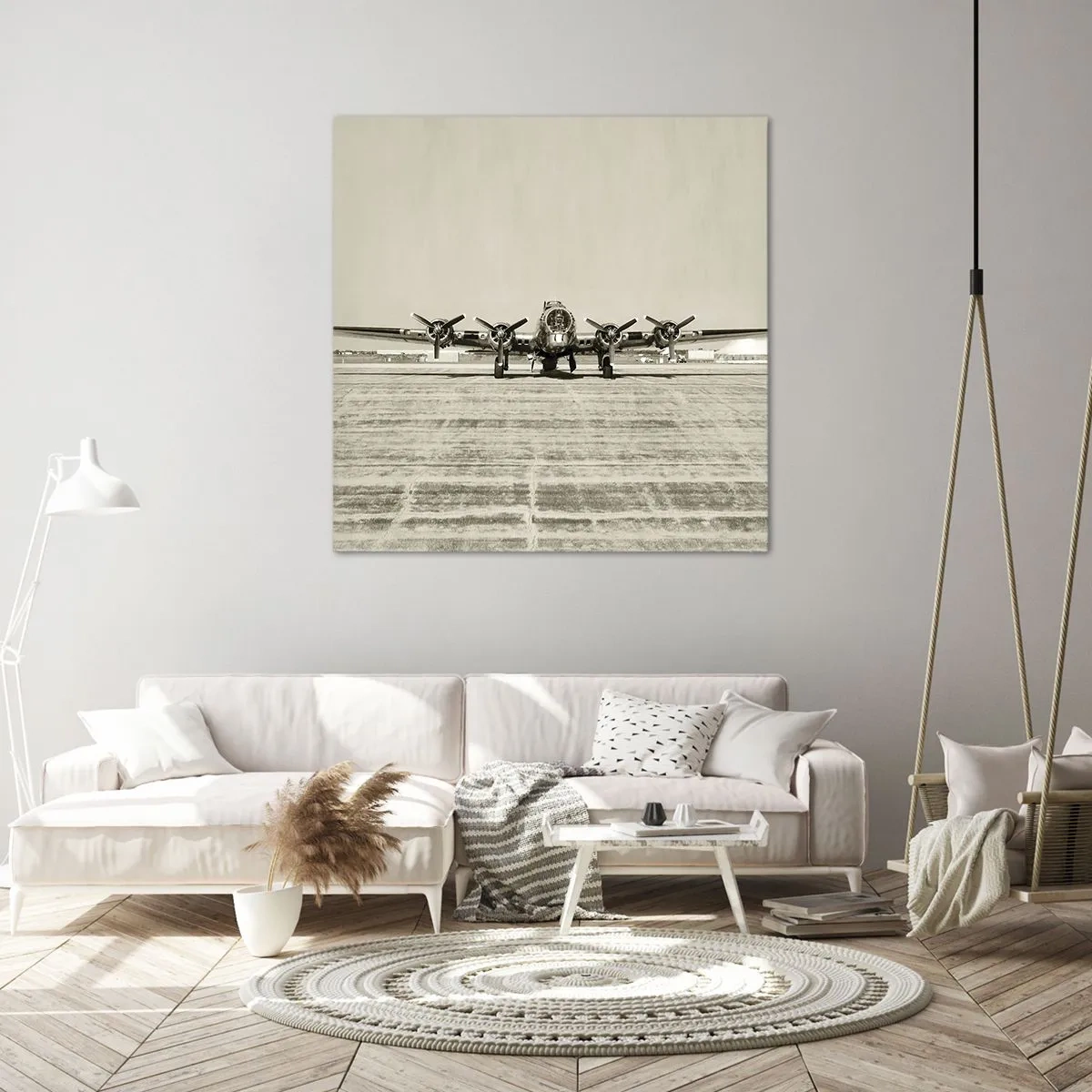 Impression sur toile - Image sur toile - Toujours prêt! - 60x60 cm