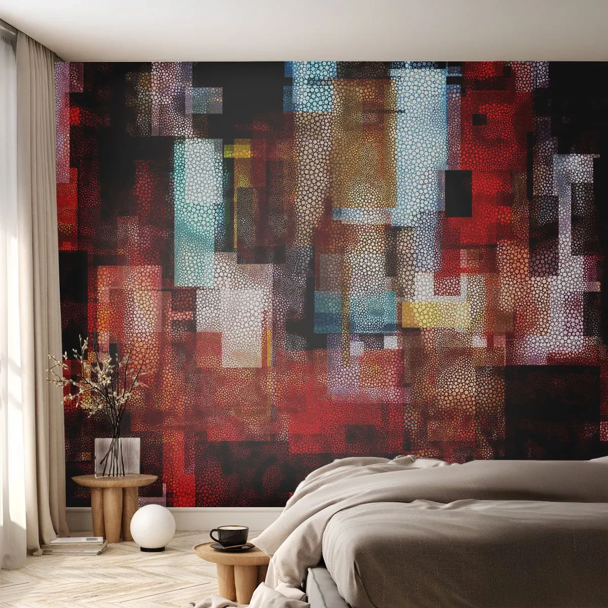 Papier Peint Autocollant Deluxe Sticker - Mélange de confusions - Abstraction, Morceau, Peinture - 250x175 cm