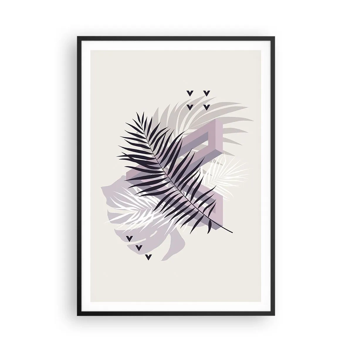 Affiche dans un cadre noir - Poster - L'ombre de l'obscurité - 70x100 cm