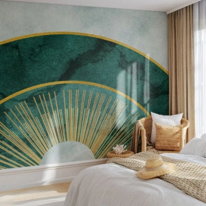 Papier Peint Photo Premium Sand - Un autre système solaire - Art Déco, Moderne, Abstraction - 150x105 cm