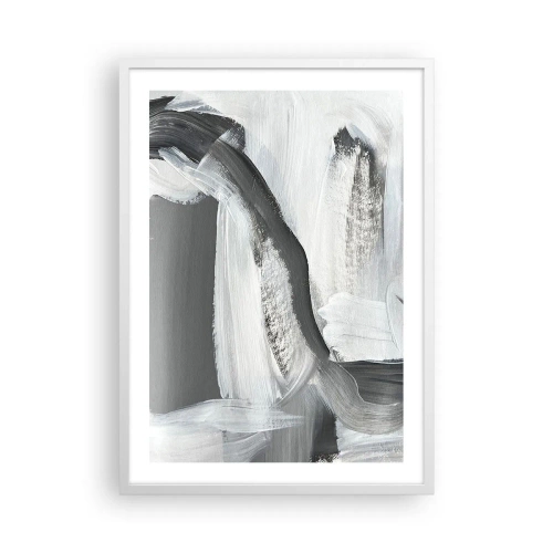 Affiche dans un cadre blanc - Poster - Un geste décisif - 50x70 cm