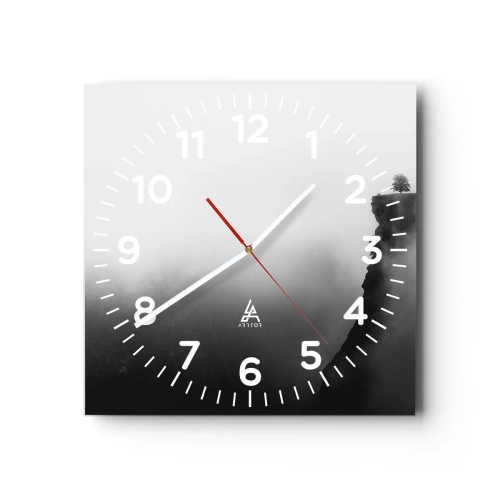 Horloge murale - Pendule murale - Au bord du monde - 30x30 cm