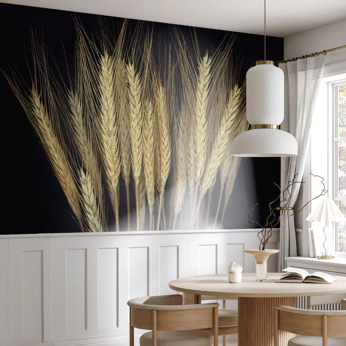 Papier Peint Photo Premium Canvas - Magie rustique - Céréale, Plantes, Nature - 250x175 cm