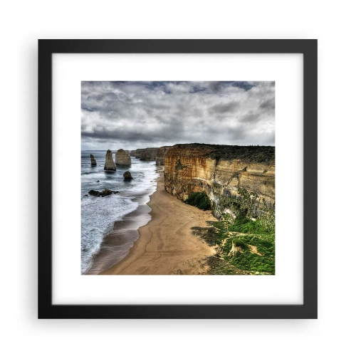 Affiche dans un cadre noir - Poster - Beauté brute - 30x30 cm