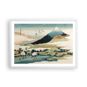 Affiche dans un cadre blanc - Poster - Avec une âme japonnaise - 70x50 cm