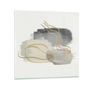 Impression sur verre - Image sur verre - Durée et mouvement - 70x70 cm