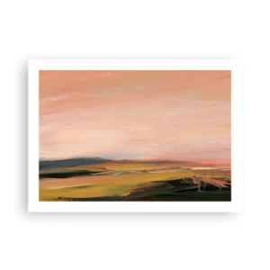 Affiche - Poster - Dans les tons de roses - 70x50 cm