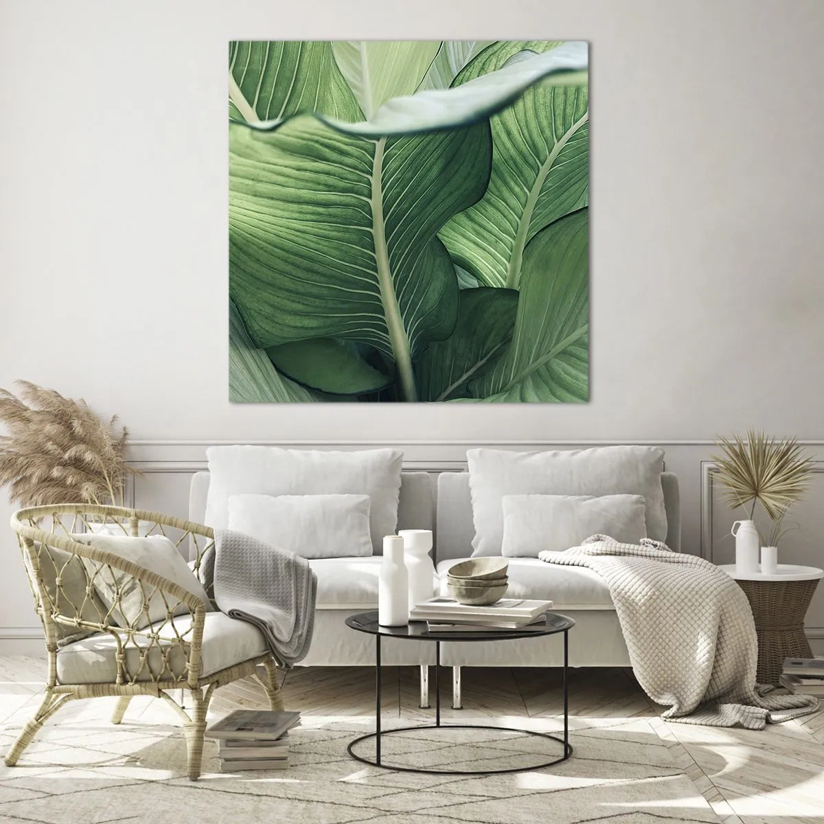 Impression sur verre - Image sur verre - Une vie intensément verte - 60x60 cm