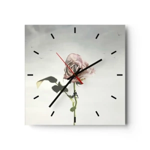 Horloge murale - Pendule murale - Bonjour de printemps - 40x40 cm
